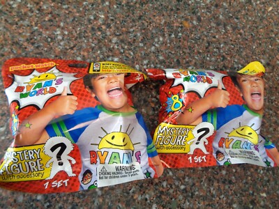 Ryan's World Series 8 Lot of 2 Mystery Figures Blind Bags Pack Sealed Brand New
