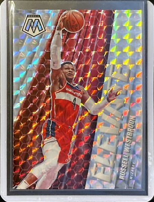 Russel Westbrook - 2020-21 Panini Mosaic - Elevate - Silver Mosaic Prizm #14