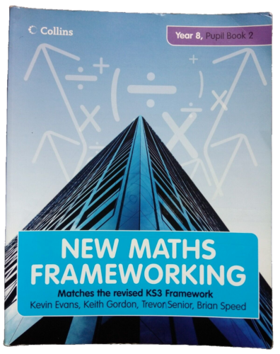 KS3 nouveau manuel de frameworking mathématiques année 8 livre d'élèves 2 Collins Evans Gordon  - Photo 1/6