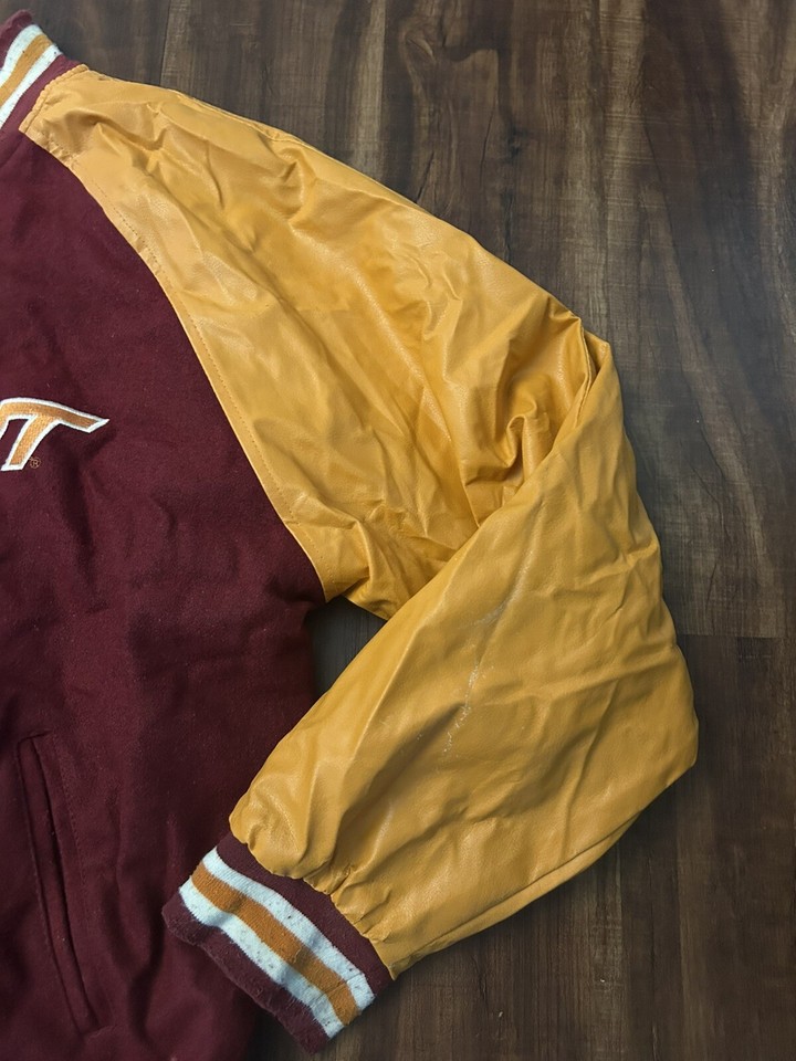 Vintage Virginia Tech Varsity Jacket Steve & Barry’s Brand Size XL