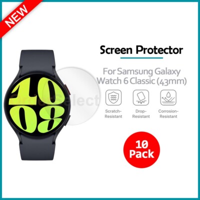10-Pack LCD Clear HD Screen Protector for Samsung Galaxy Watch