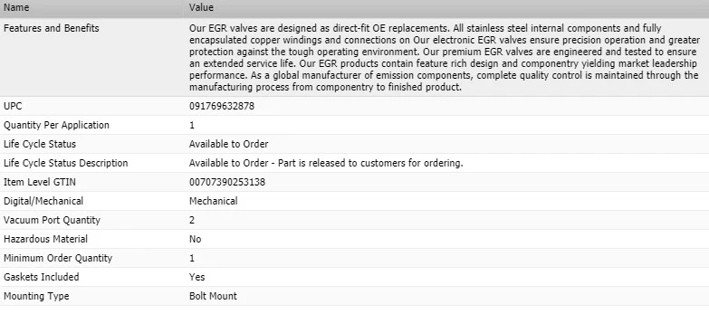 Оригинальный клапан типа EGR для 1995-2000 TOYOTA TACOMA L4-2,4 л - Изображение 4 из 4