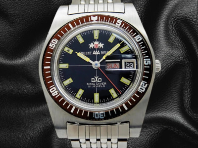 ORIENT AAA DELUXE KING DIVER 21 Jewels Ref.G349-12451 SS Black Dial Automatic