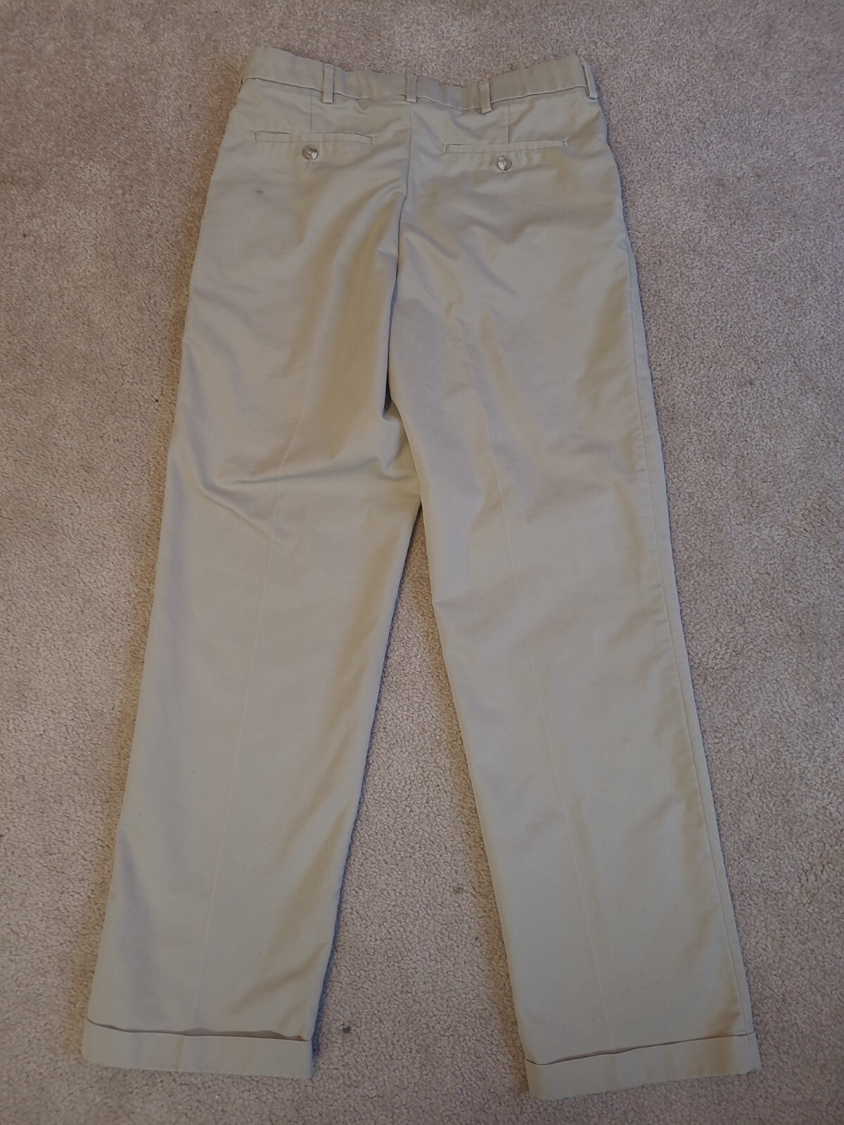 COVINGTON Men's 32X30 KHAKI DRESS PANTS pleat front cotton blend hemmed eBay