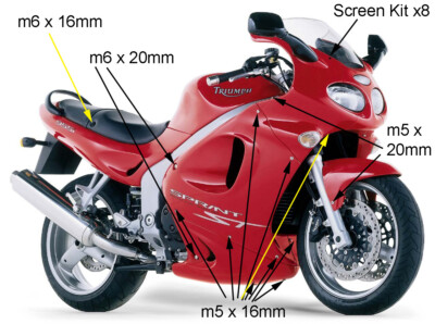 Accossato Bremsbeläge Sinterisiert – Ersatz Für Triumph 955 Sprint ST (1999-2004), 69,8x55x8,5 Mm