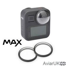 2 x GoPro MAX 360 Clear UV Lens Cap Protector Cover Dust Shield UK