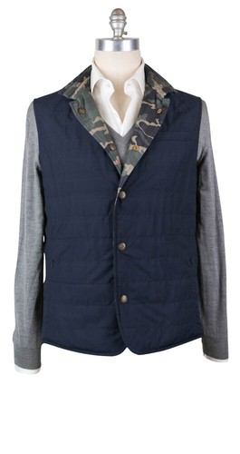 Camicia Elegante Luciano Barbera Nuova Con Etichetta – Taglia Media Blu/Bianca (Effetto Viola)