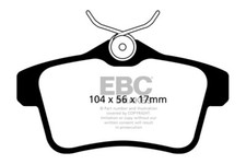 EBC ULTIMAX PREMIUM REAR BRAKE PADS FOR PEUGEOT 3008 6/2010 ONWARDS DPX2053