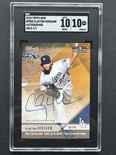 2018 Topps Now #900E Clayton Kershaw 1/1 GOLD SGC 10 Gem Mint w/ 10 Auto