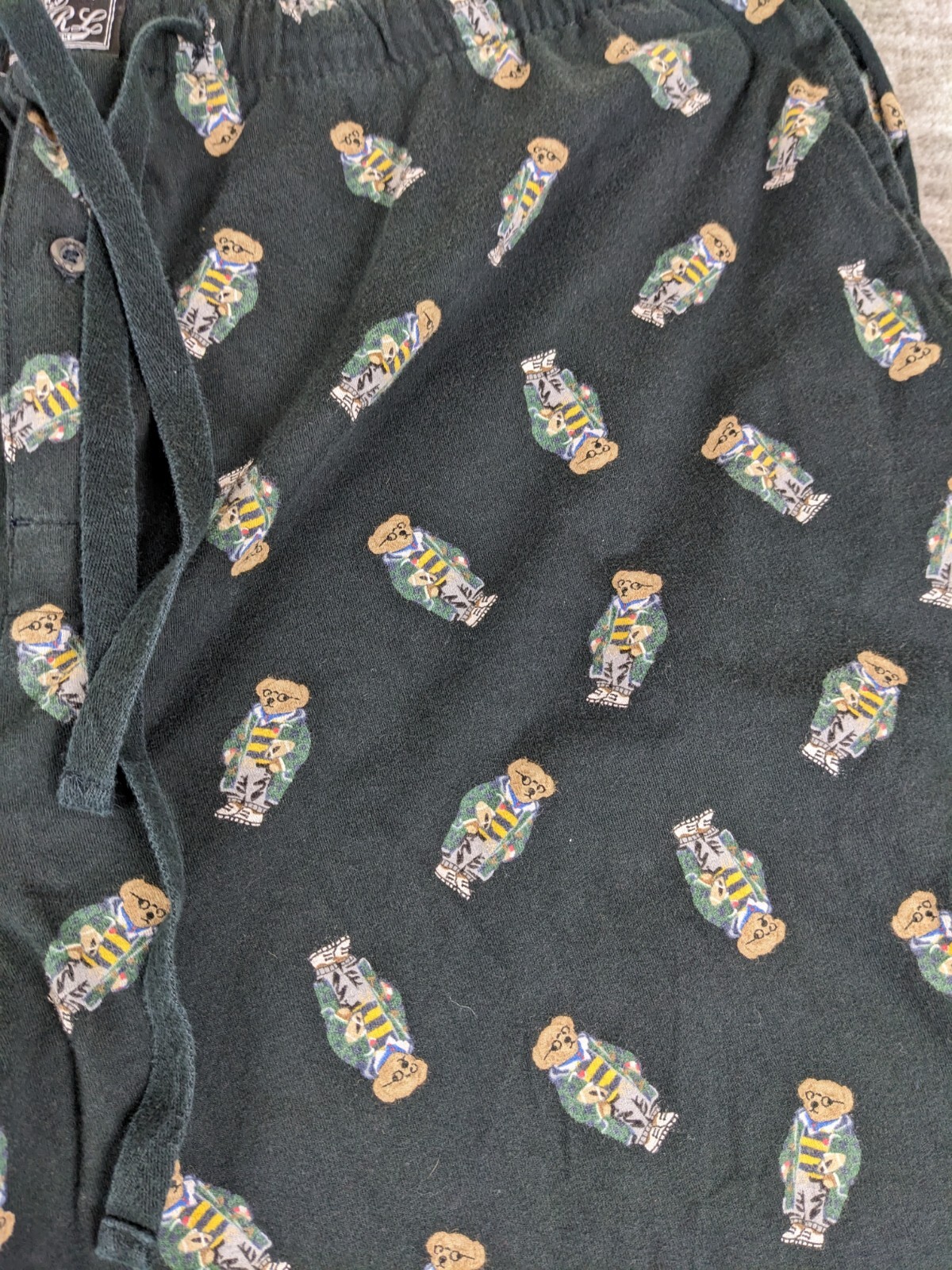 Polo Ralph Lauren Bear Rugby Pajama Pants Size XLarge Gem