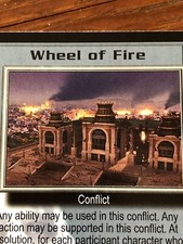 WHEEL OF FIRE BABYLON 5 CCG RARE CARD NEAR MINT UNPLAYED WHEEL OF FIRE CARD