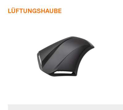 Original Schuberth Kopfbelüftungshaube Lüftungshaube E 1 schwarz air vent XS-L