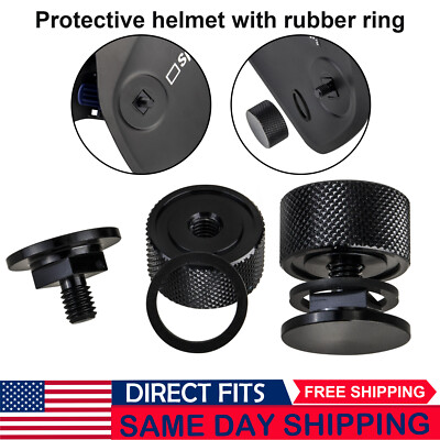 Huajunming 11.3Mm Welding Hood Pipeliner Helmet Fasteners Aluminum Helmet Pipeliner Parts Black
