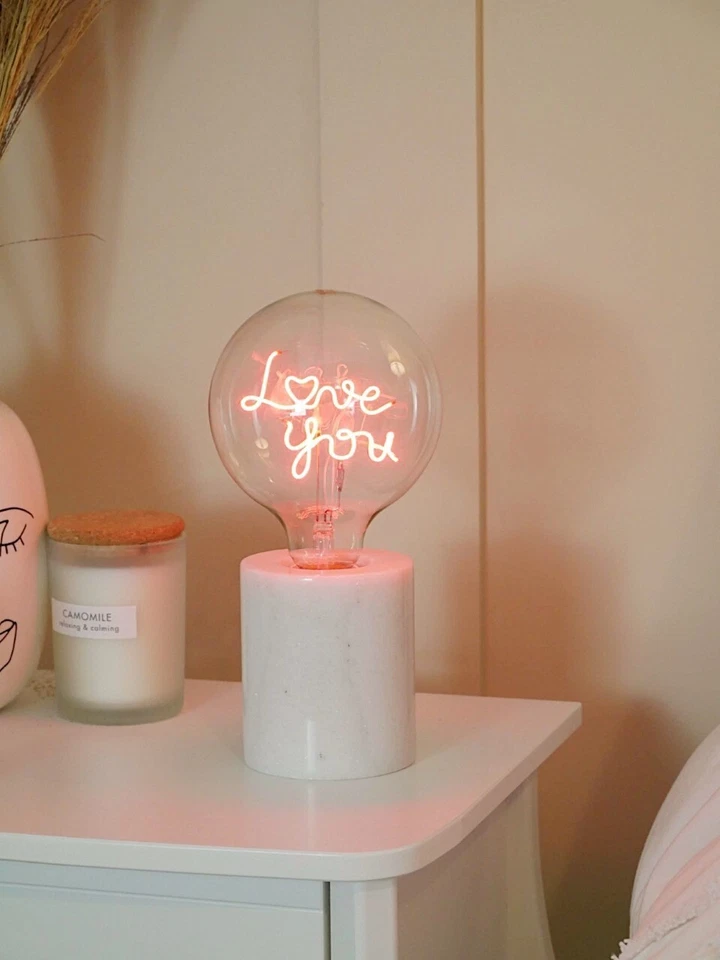 Neon Text Bulb | Vinyl Record | Love You | Peace - Image 4 of 4