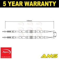 Fits Vauxhall Astra Zafira Astravan Opel Hand Brake Cable Rear Apec #1 9223129