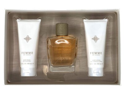 FEMME by USHER for Women 3 pcs GIFT SET 3.4 oz EDP Spray + LOTION + SHOWER GEL