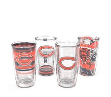 CHICAGO BEARS, 4/PACK, 16oz, BOXED GIFT SET FROM TERVIS