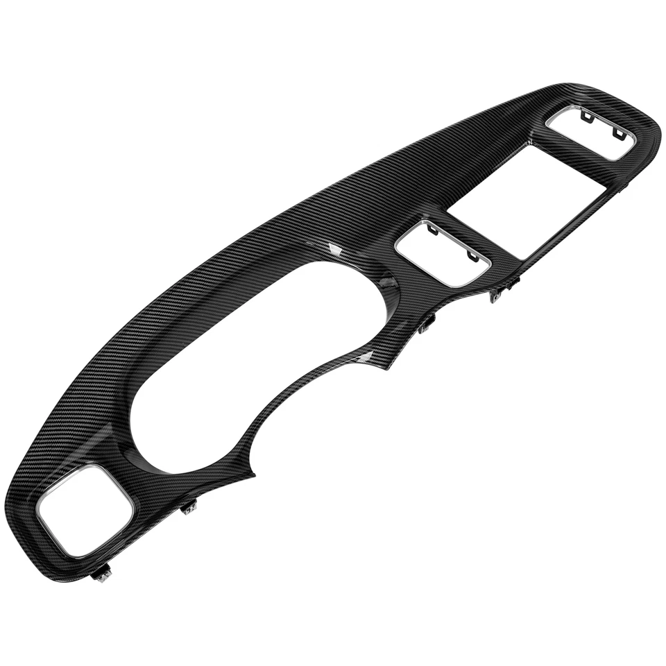 For 2011-2014 DODGE CHARGER INSTRUMENT PANEL RADIO DASH TRIM BEZEL CARBON STYLE - Image 2 of 4