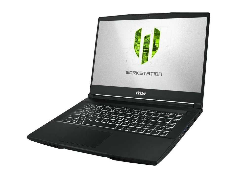MSI WP65 9TH-263 i7- 9750H 16 GB DDR4 512GB NVMe SSD NVIDIA Quadro P620 - Image 3 of 4