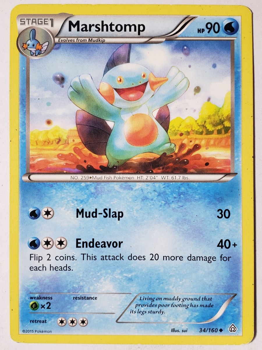 pokemon marshtomp card Marshtomp 34/160 PL / LP
