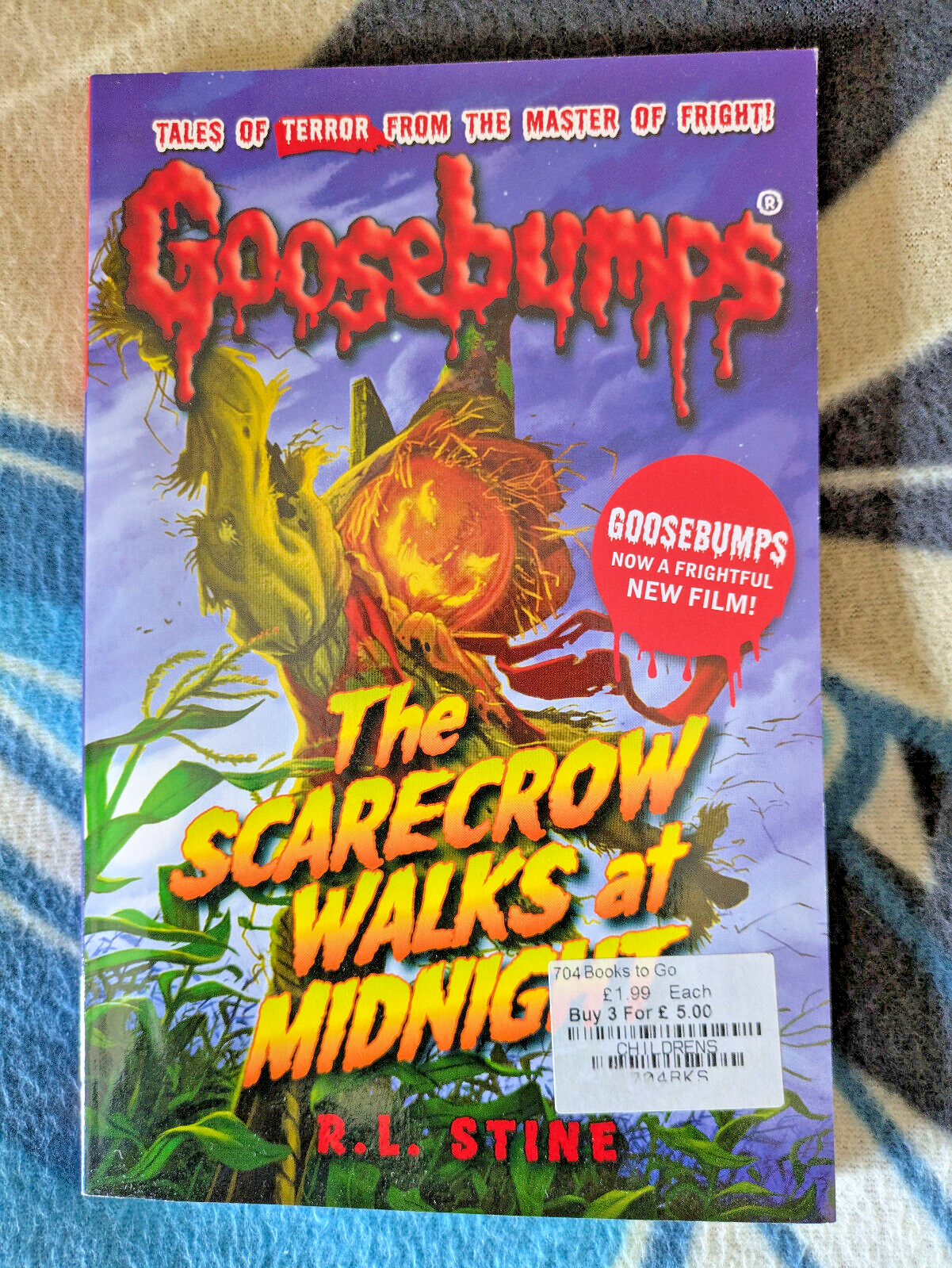 The Scarecrow Walks at Midnight R.L. Stine Goosebumps Teen Young Adult Horror