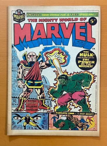 Mighty World of Marvel #27 RARE MARVEL UK 1973. Stan Lee. VF Bronze Age comic - Picture 1 of 5