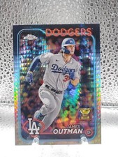 2024 Topps Chrome #68 James Outman (Prism Refractor) Rookie Cup LA Dodgers