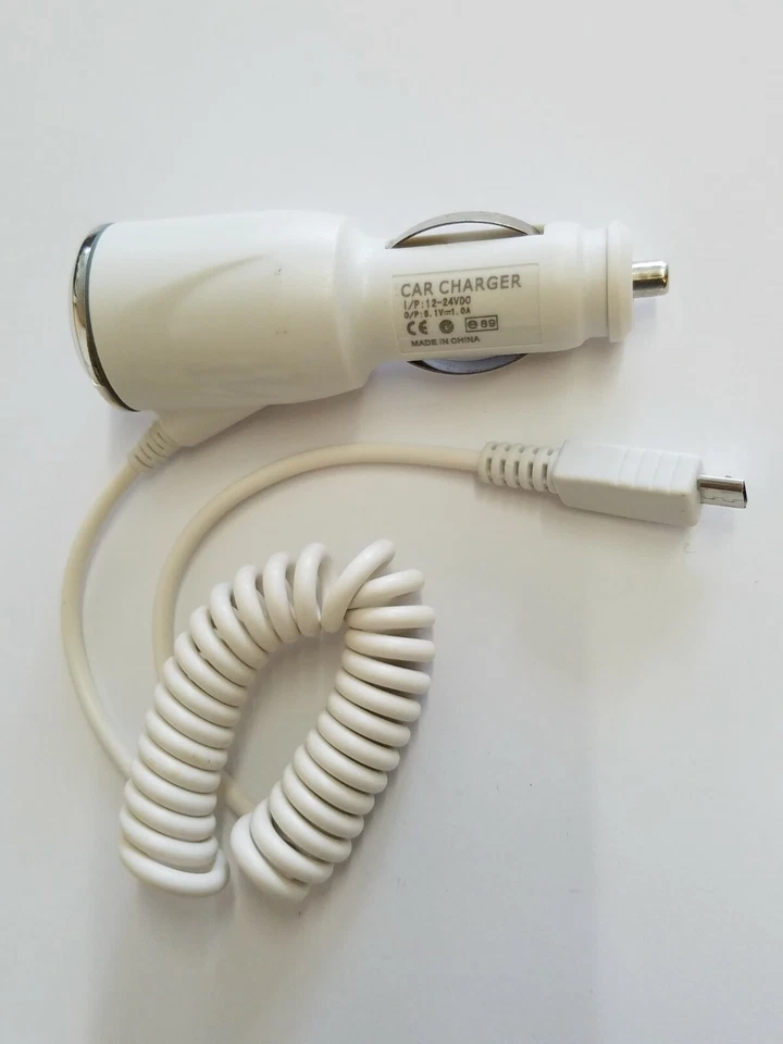 Cargador de coche micro USB para teléfono plegable Samsung Galaxy S4 Motorola E5 Play UMX Foto 2 de 2