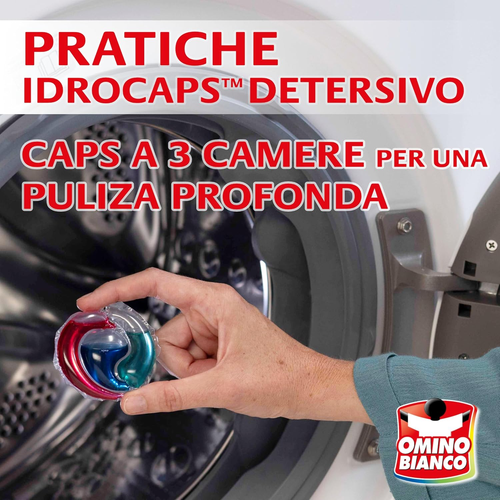 Idrocaps - Detersivo Lavatrice in Capsule Sciogli Macchie, 160 Lavaggi, Efficace - Foto 4 di 12
