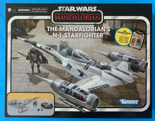 STAR WARS VINTAGE COLLECTION MANDALORIAN'S N-1 STARFIGHTER  CASE FRESH