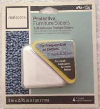 Self Adhesive Pack of 4 Realspace 696-678 Protective Furniture Sliders 4.00 Oval Self Adhesive Pack of 4 Realspace 696-678 Protective Furniture Sliders 4.00 Oval