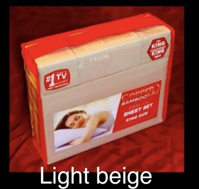 *Infused CopperX KING-AS SEEN ON TV,2000 Thread ct, hypoAllergenic Antimicrobial