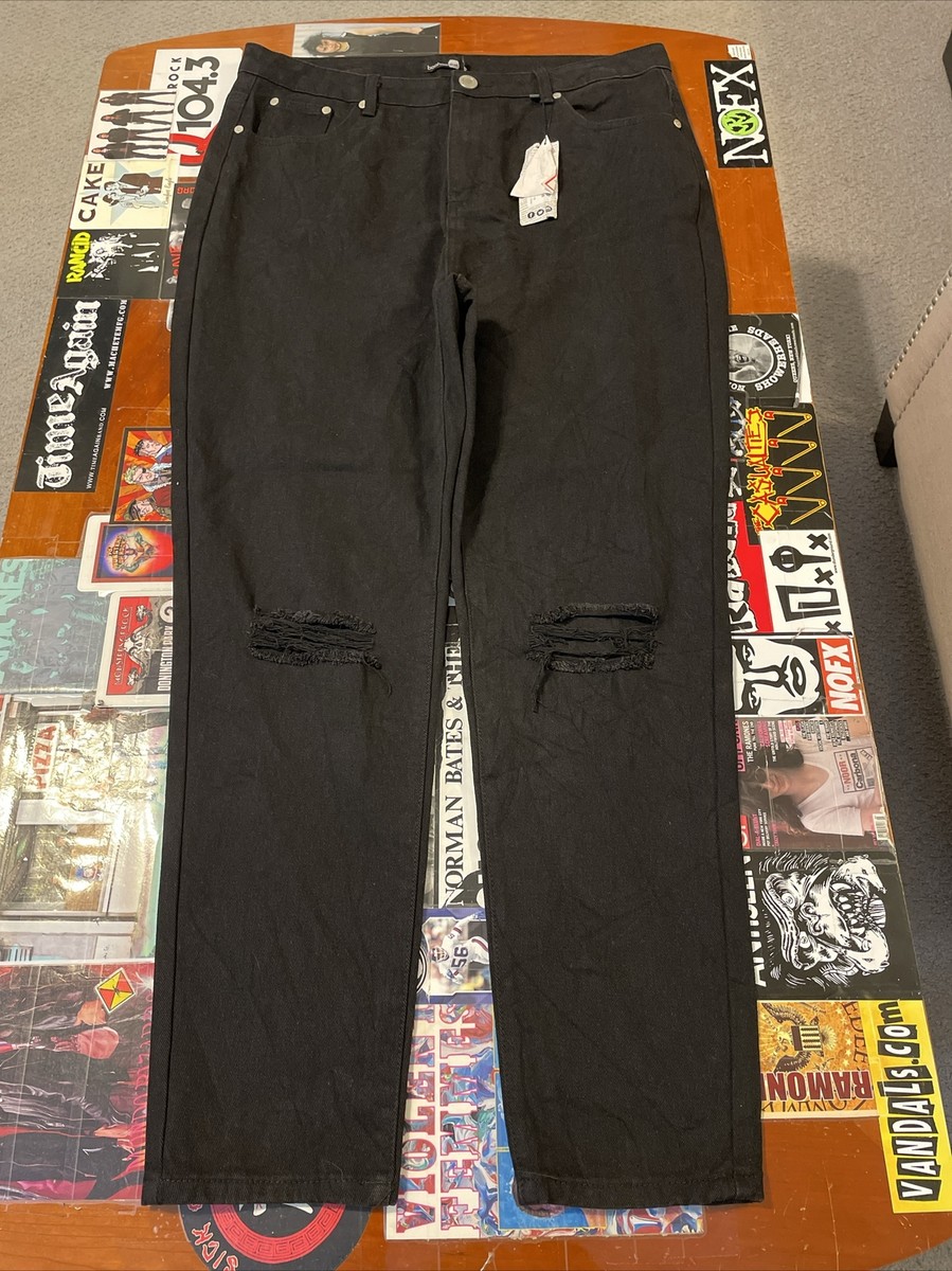 High Waisted Boohoo Black Mom Jeans Boohoo Blue High Waist