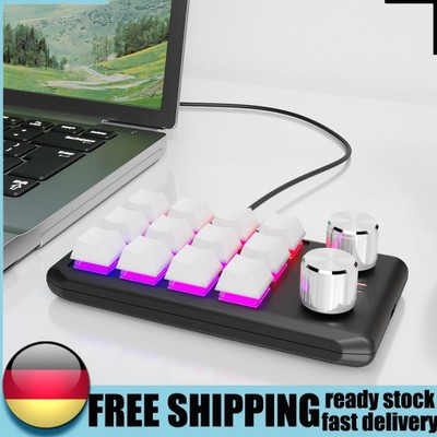 RGB Macro Keyboard Programmable Hot Swap DIY Mechanical Keypad for PS Drawing