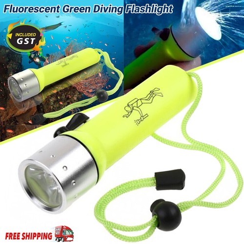 2pack Waterproof Bright LED Scuba Diving Underwater Flashlight Torch