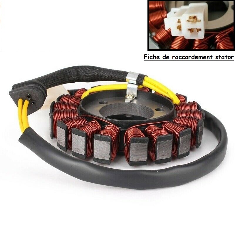 Alternateur Stator pour Suzuki GSXR 600 de 2006 à 2019, Bobinage en Cuivre Renforcé