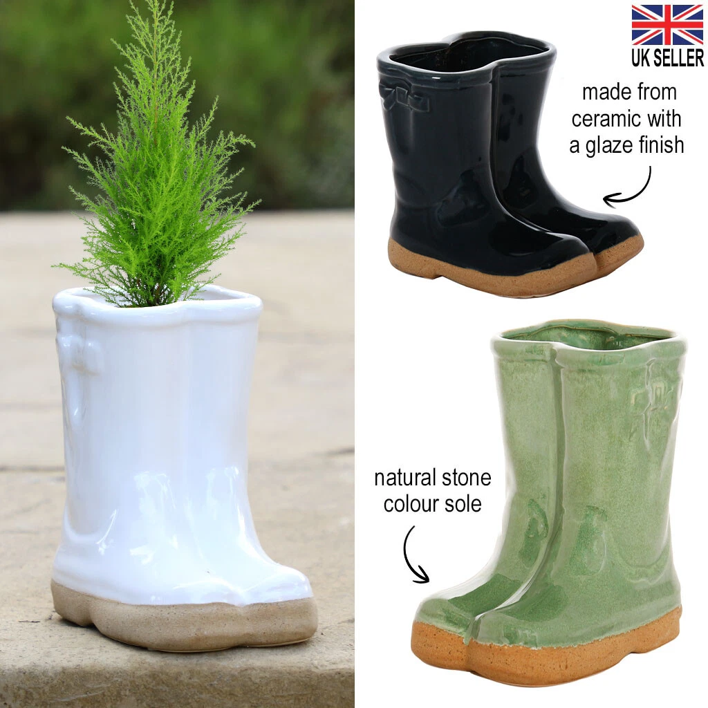 Ceramic wellington boot clearance