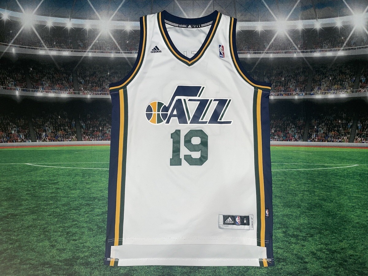 Raja Bell #19 Utah Jazz Adidas NBA Stitched Jersey Sz Medium Mens