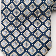 Robert Talbott Best of Class Necktie Geometric Jacquard Silk Made in USA
