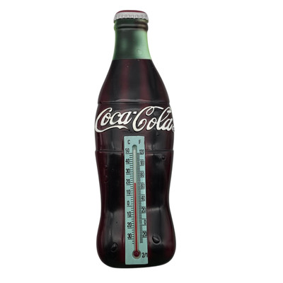 Coca-Cola Bottle Shape  Thermometer Made From Resin Works