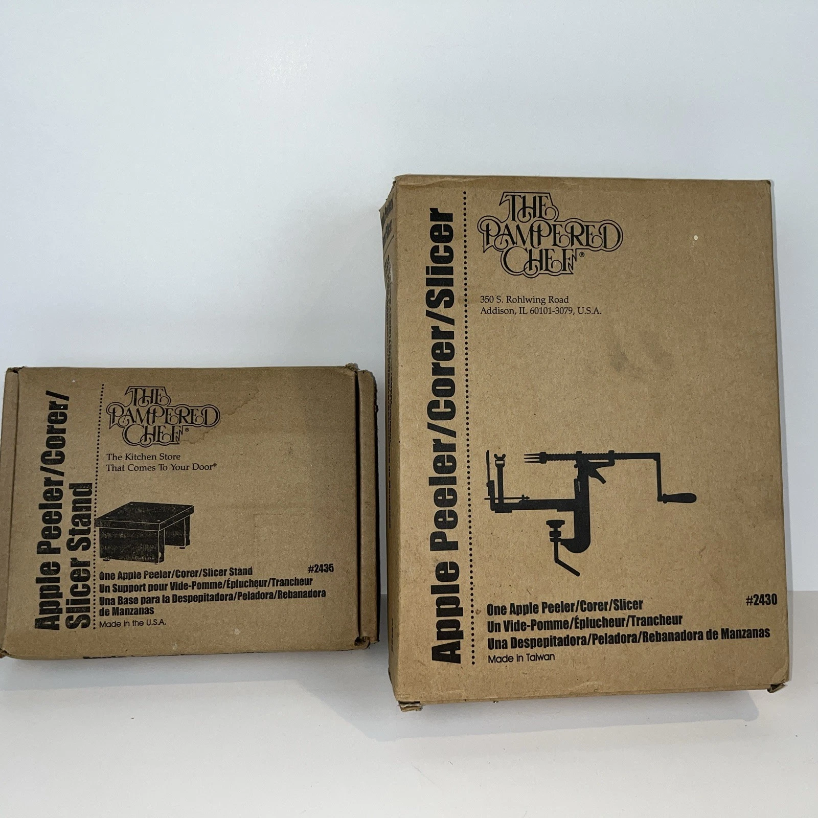 The Pampered Chef Apple Peeler Corer Slicer with Stand #2430 New in Box RETIRED
Opens in a new windo