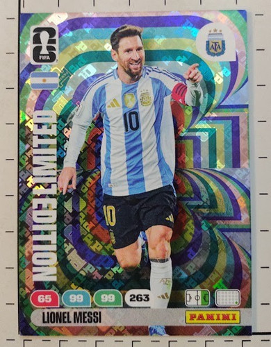 Italy 2026 Panini Adrenalyn XL  Limited Edition Fifa World Cup Lionel Messi