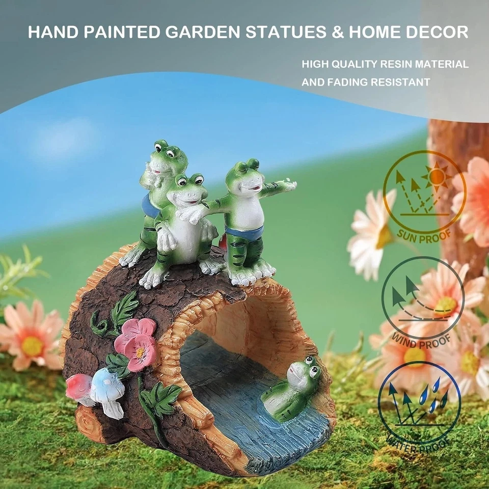 Decorative Gutter Downspout Extension Statue, Frog Guardian Downspout Statue for - Image 3 of 4