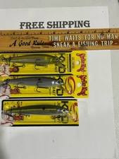 Lot OF 3 Strike King J300 KVD Jerkbaits Fishing Lures 3 DIFFERENT COLORS NIPS