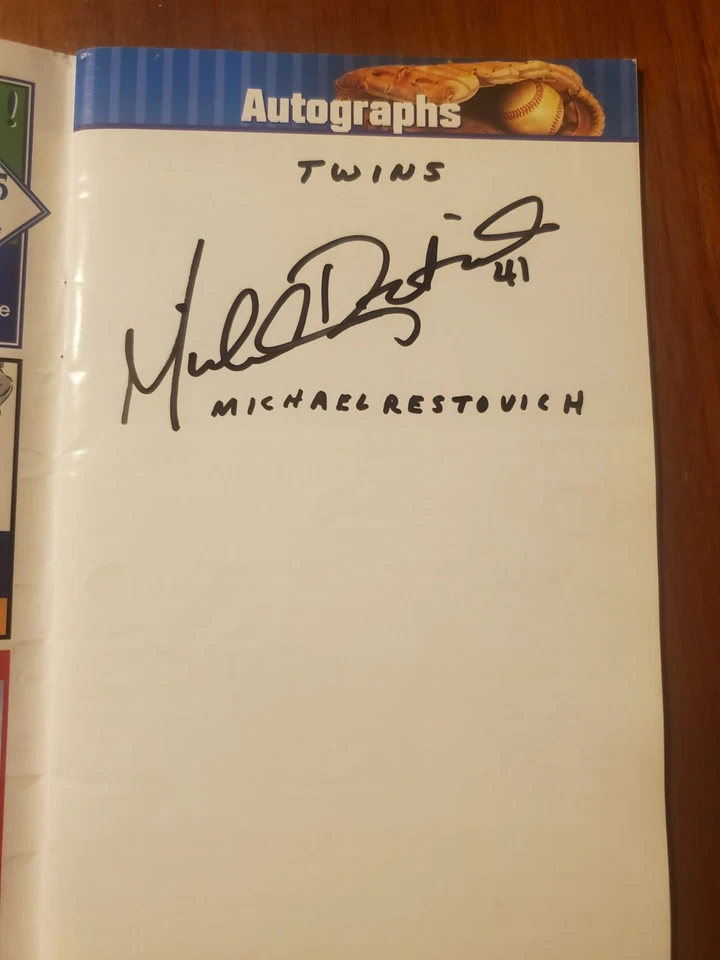 FIRMADO Toronto Blue Jays Guía de Entrenamiento de Primavera Autógrafo John Gibbons Gabe Gross Foto 2 de 4