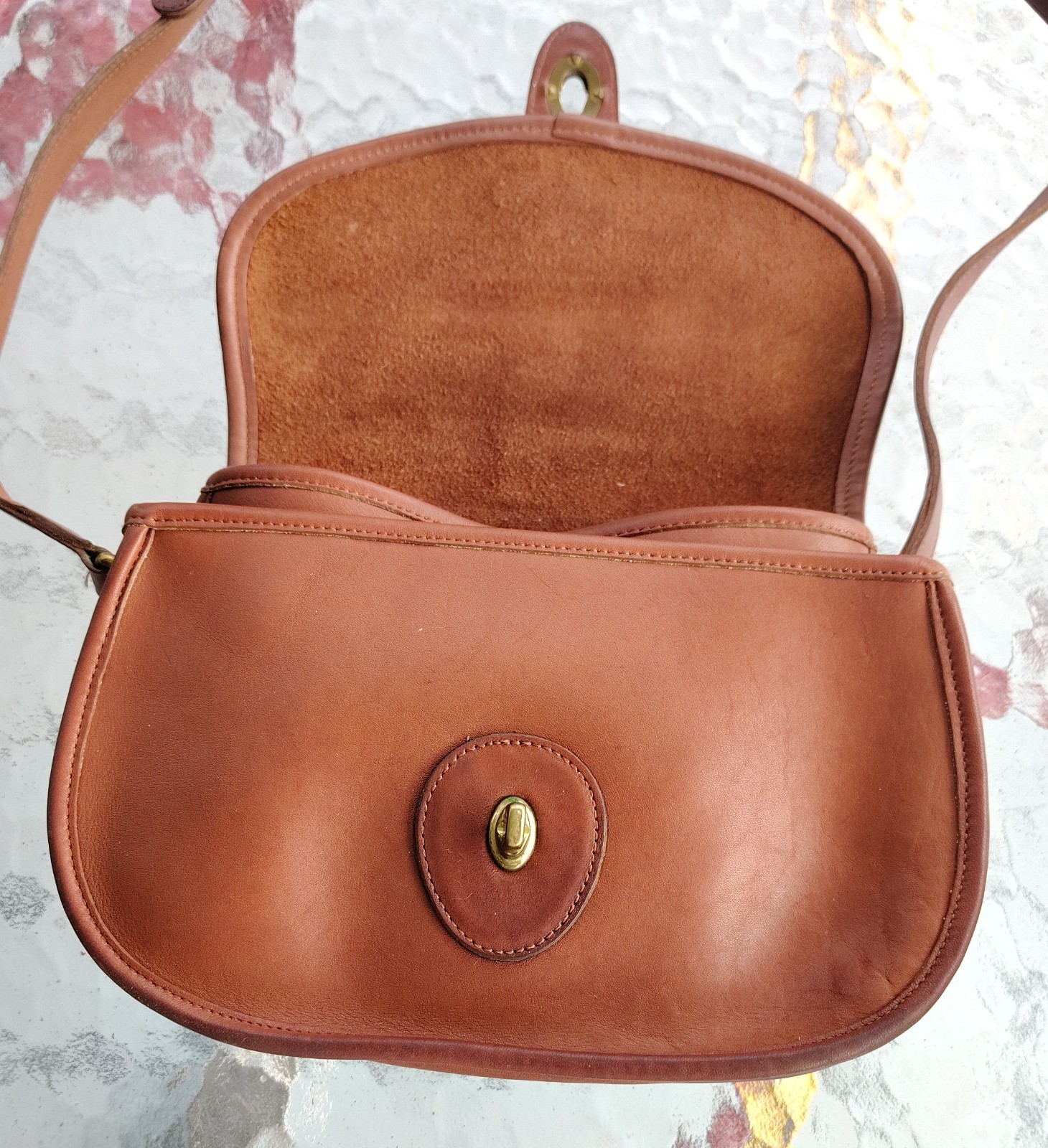 Coach SMALL Vintage 9954 Prairie Cognac Leather C… - image 15