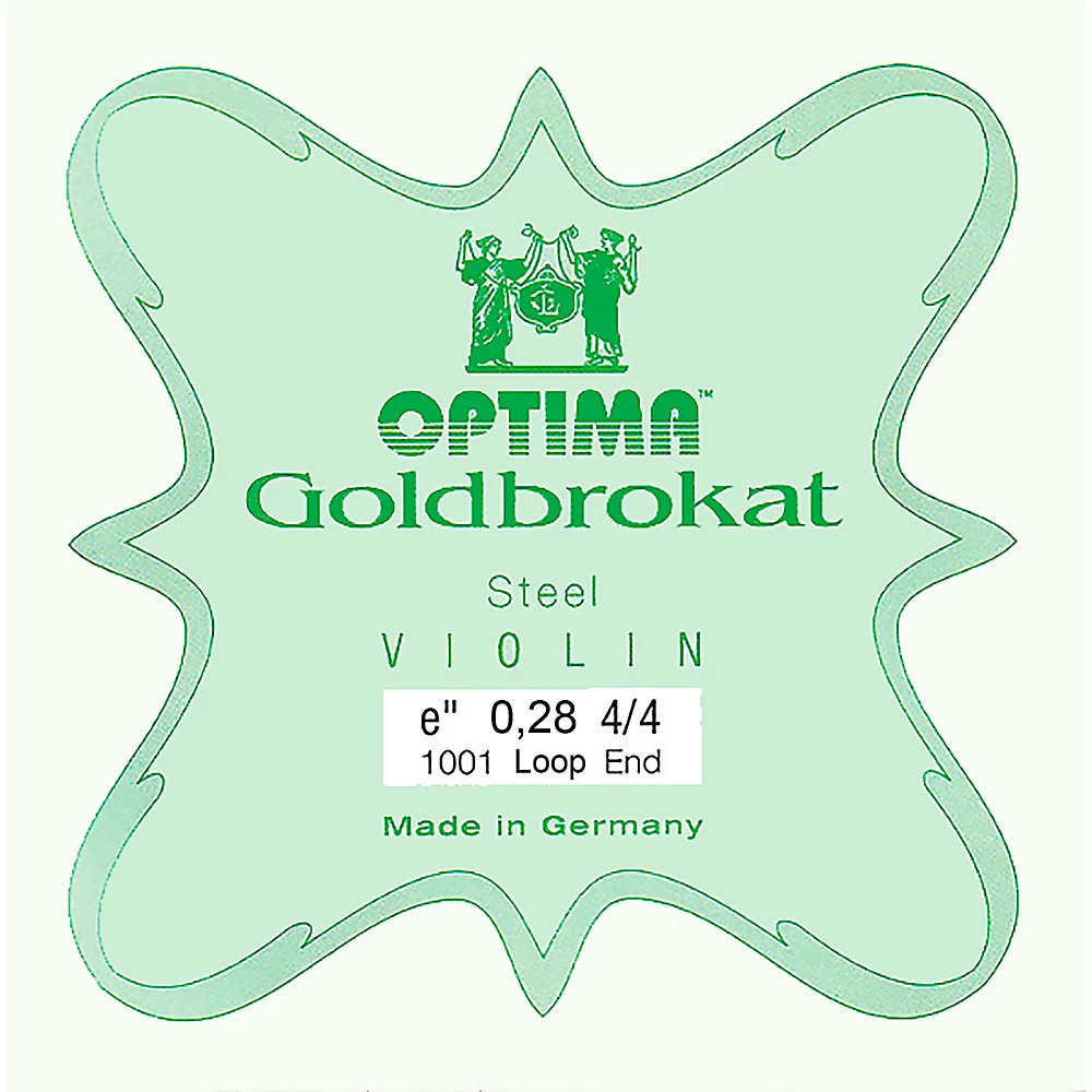 Струна для скрипки Optima Goldbrokat серии E, размер 4/4, тяжелая сталь, на конце петли 28 мм