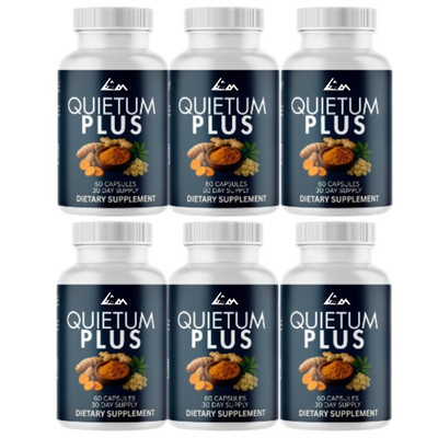 Quietum Plus Daily Ear & Hearing Health Support Supplement, 6 Bottles