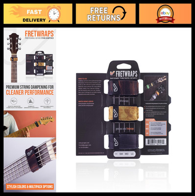 Fret Wrap & Guitar Mute - String Dampener for Acoustic, Electric & Bass (3 Pack)