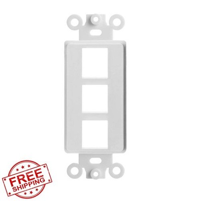 Cmple 3 Port Single Gang Wall Plate